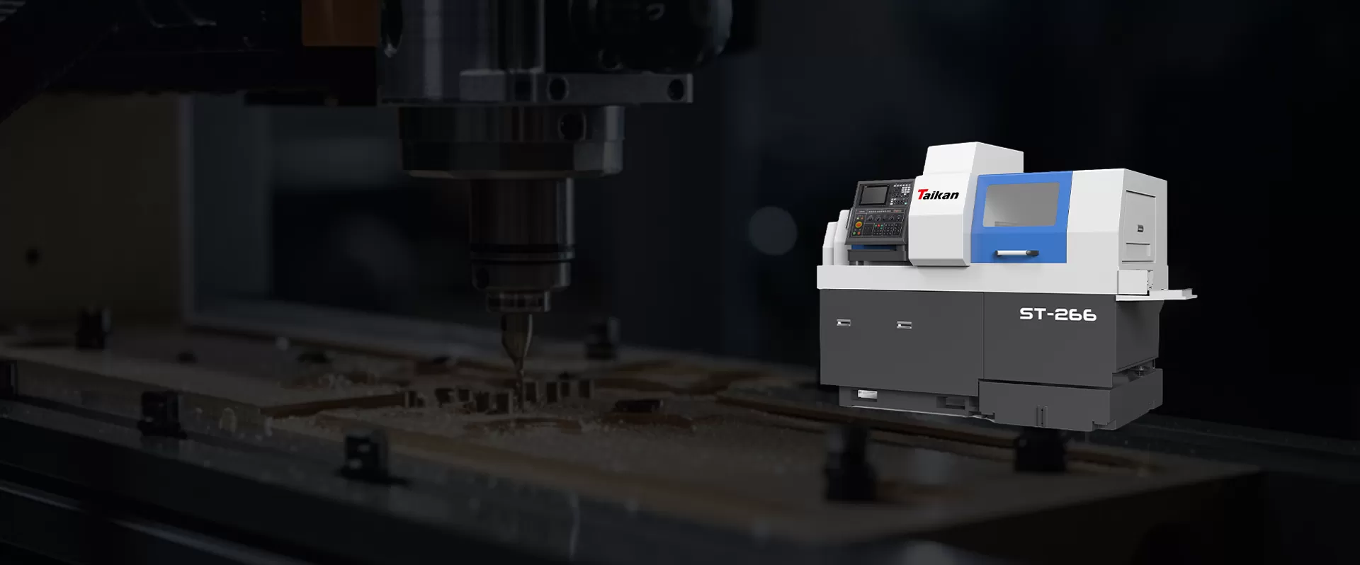CNC pelarik automatik jenis Swiss
